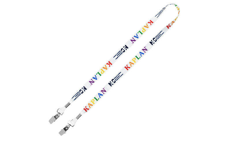 5/8” Dual Attachment Soft & Smooth Sublimation Lanyard